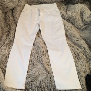 7 For all mankind skinny white jeans
