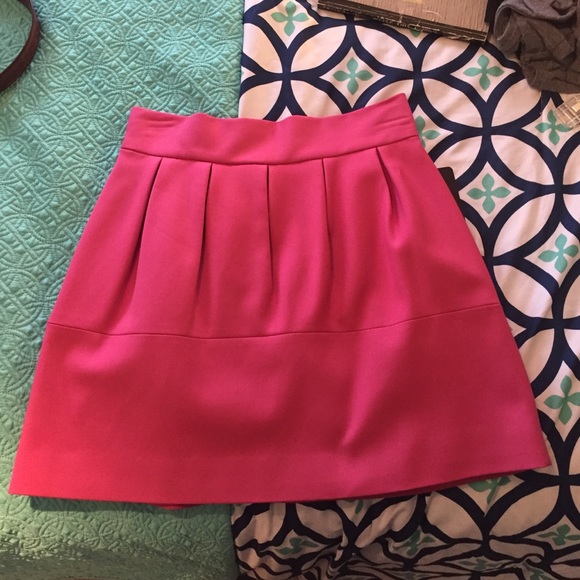 Zara pink pleated skirt