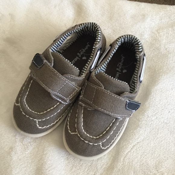 NWOT Grey and navy infant loafers