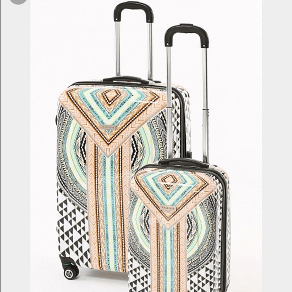 2 piece Hale Bob luggage trolley set orange