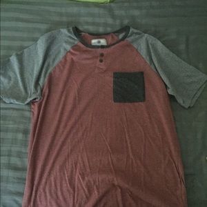 Multi colored Henley t shirt