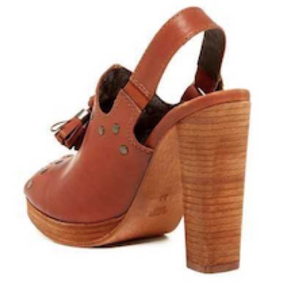 NEW Diesel Cuir Desir D'Aly Leather Peep Toe Mule - Picture 3 of 4