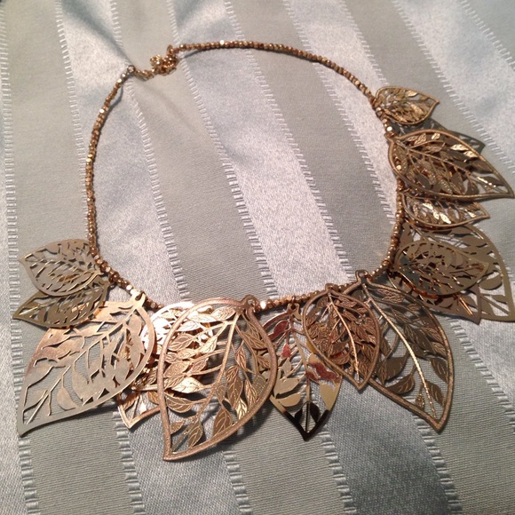 Gold Statement Necklace. - image 1
