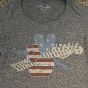 Lucky Brand Fender guitar shirt
