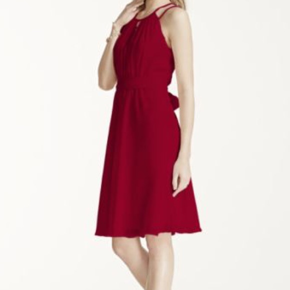apple red dress