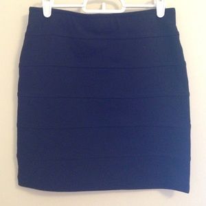 Basic Black Forever 21 Bandeau Skirt