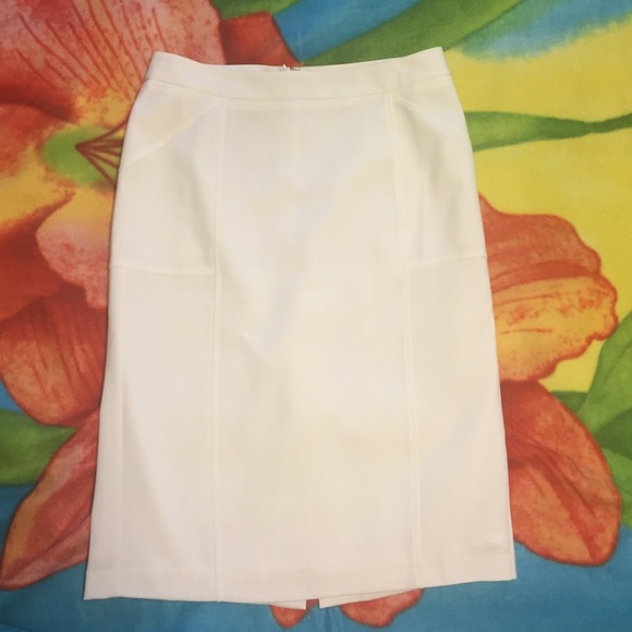 New White Summer midi skirt