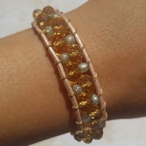 Leather wrap bracelet