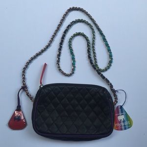 MyWalit black quilted purse