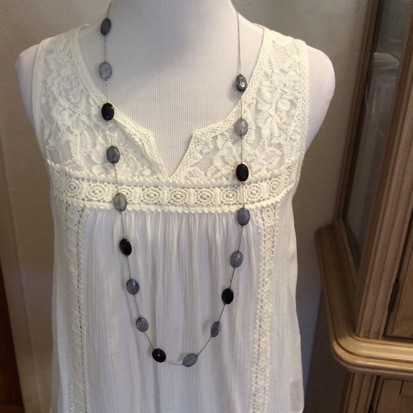 Long multi colored necklace