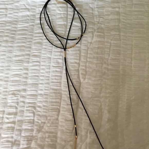 Suede choker necklace