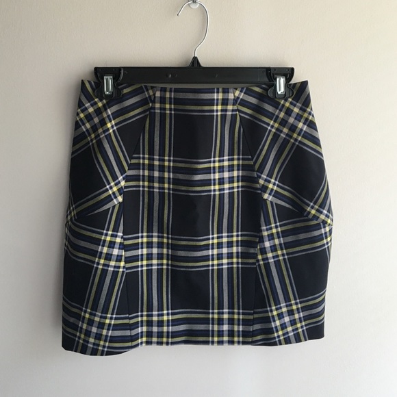 Jil Sander Plaid Mini Skirt