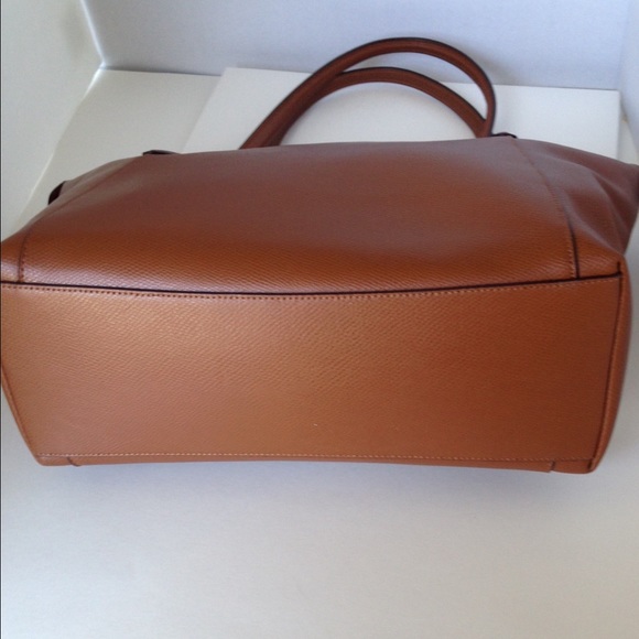 SALE!♥️Coach Ava Crssgrn Saddle Brown Leather Tote - Picture 3 of 4