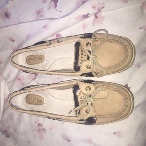 Leopard print sperrys top spider boat shoes
