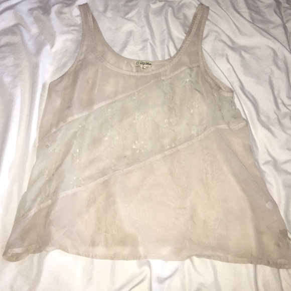 TAN SHEER TANK