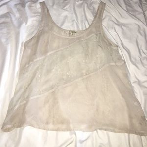 TAN SHEER TANK