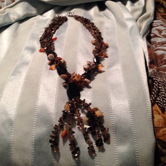 Beaded heavily... Gorgeous necklace