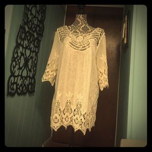 Crochet tunic dress / cover up