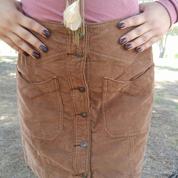 Free people corduroy skirt nwot size 2