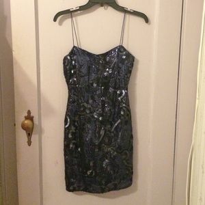Navy AQUA Cocktail Dress