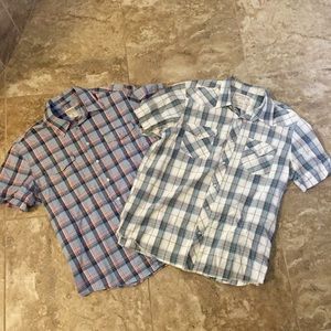 Men's Short Sleeve Plaid Shirts