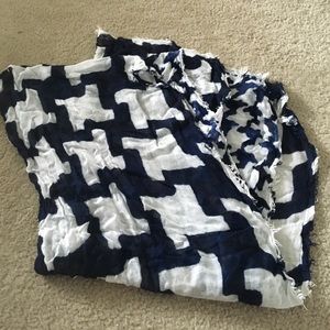 Blue Print Scarf