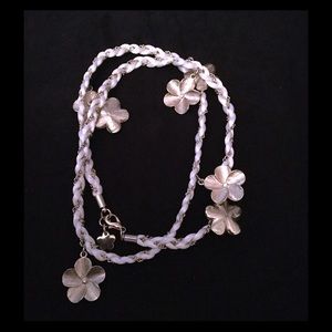 Hawaiian flowered rope necklace