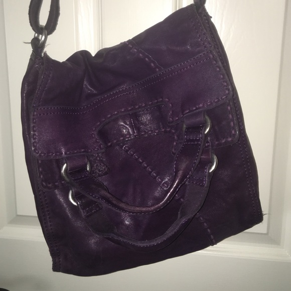 Lucky Brand Purple Italian Leather Bag