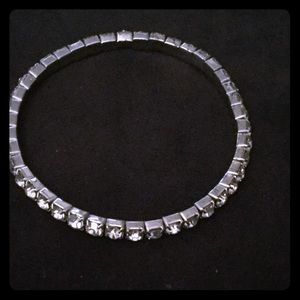 Silver cubic zirconia bracelet