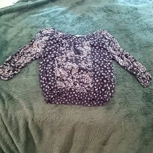 Blue Paisley summer blouse