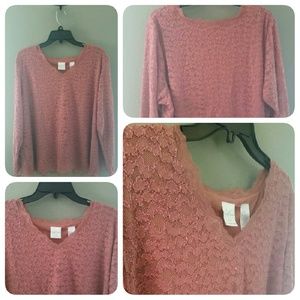 NEW EMMA JAMES PINK LACE BLOUSE