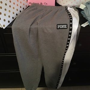 Vs pink sweats xs