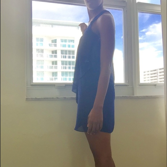 Navy Blue Tier Dress