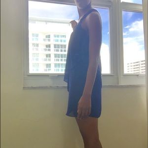 Navy Blue Tier Dress