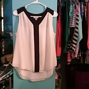 Black and white blouse