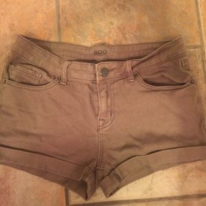 Olive green shorts