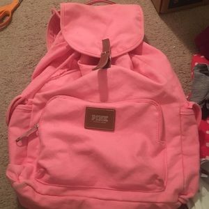 Pink Victoria Secret backpack