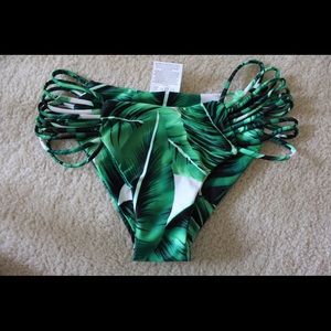 Cupshe Tropical Trip Leaves Print Bikini Bottoms