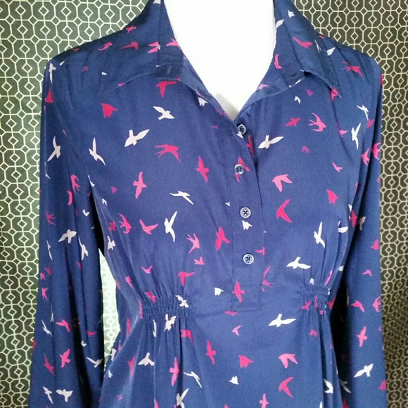 Bird-Print Tunic / Dress (Maternity)