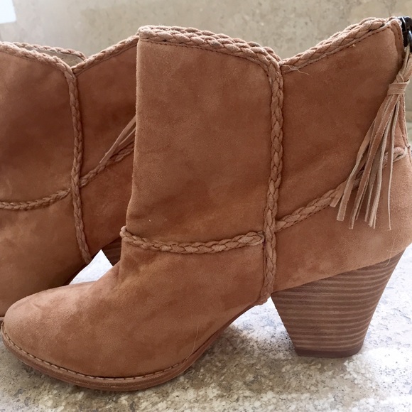 Ella Moss suede fringe booties