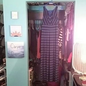 Blue maxi dress