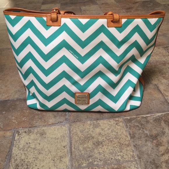 Sale sale!! Dooney & Bourke chevron tote