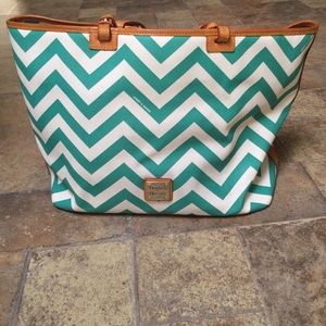 Sale sale!! Dooney & Bourke chevron tote