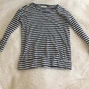 Madewell Navy Blue and White striped sweater