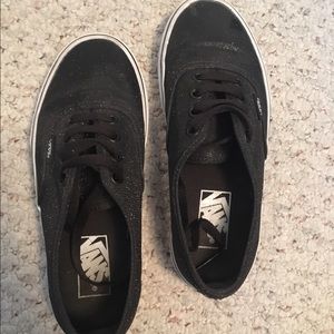Black sparkly vans