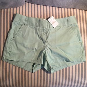 J. Crew Factory 3" Chino Short in Misty Green