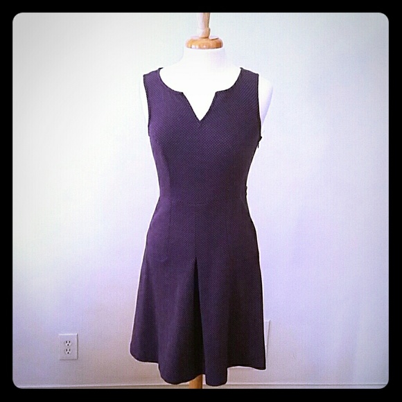 Gently loved purple checked shift dress