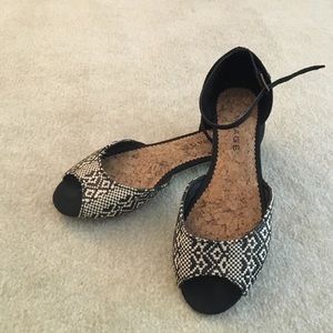 Aztec print flats