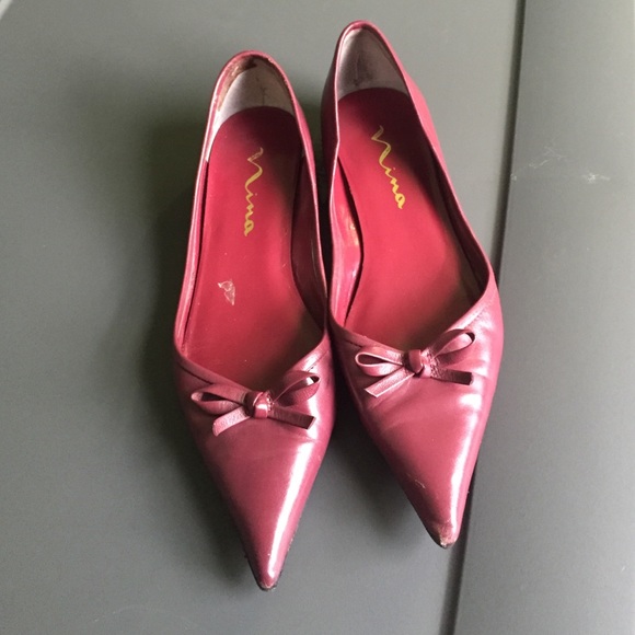 Nina Wine Colored Flats
