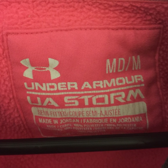 Women's pink under armour hoodie medium - Picture 2 of 4